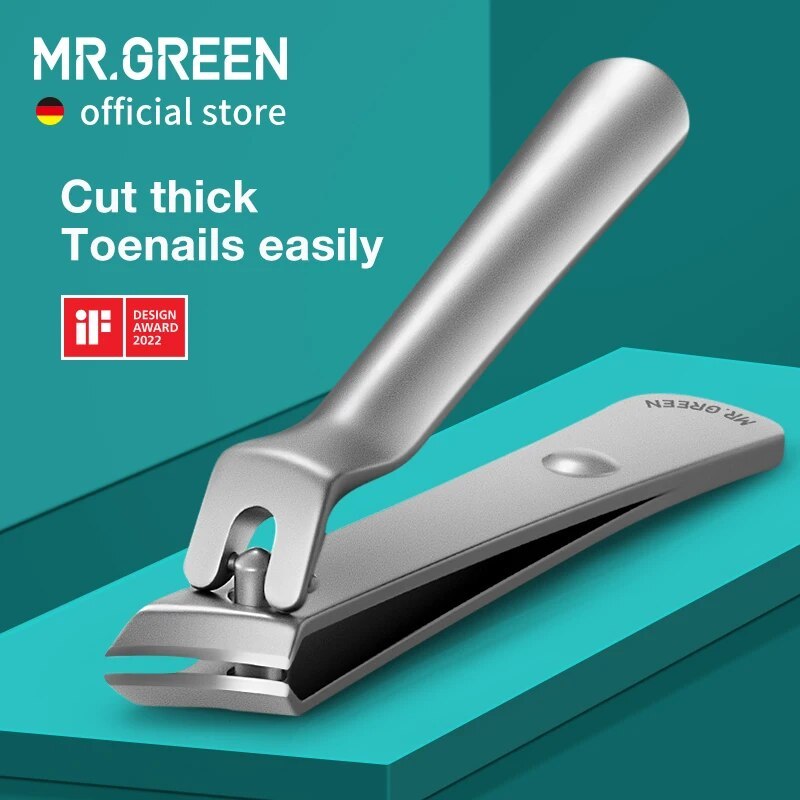 MR.GREEN Professional Nail Clippers Large Oblique Blade Ingrown Toenail Clipper Cut Thick And Hard Nails