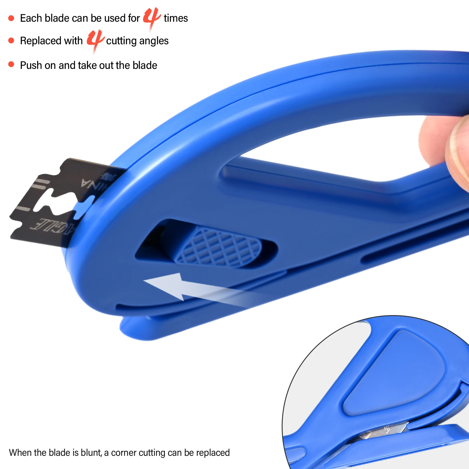 EHDIS Carbon Fiber Film Safety Snitty Knife Vinyl Decal Sticker Cutter Application Metal Blade Tint Tool Car Wrap Cutting Tool
