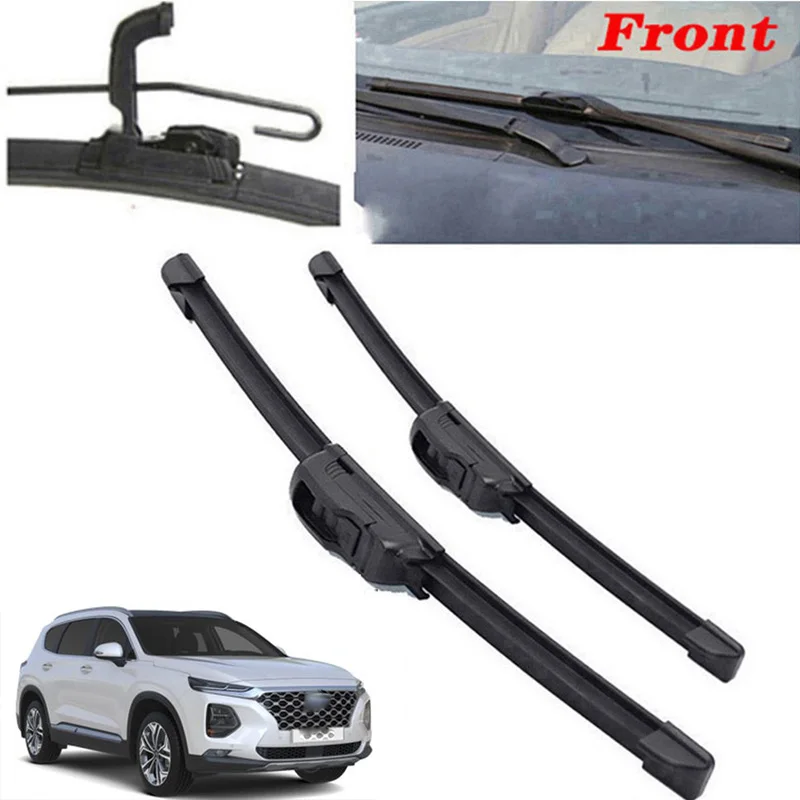 Front Windshield Wiper Blades For Hyundai Santa Fe IV MK4 (TM) 2018