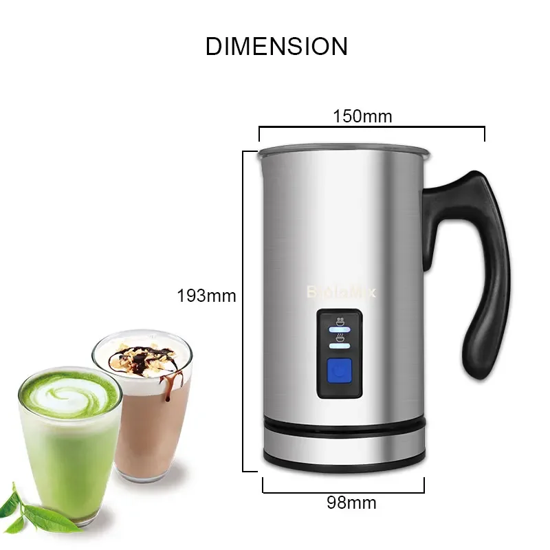 Multifunction Electric Milk Frother Milk Steamer Creamer Heater with New Foam Density for Latte Cappuccino Hot Chocolate