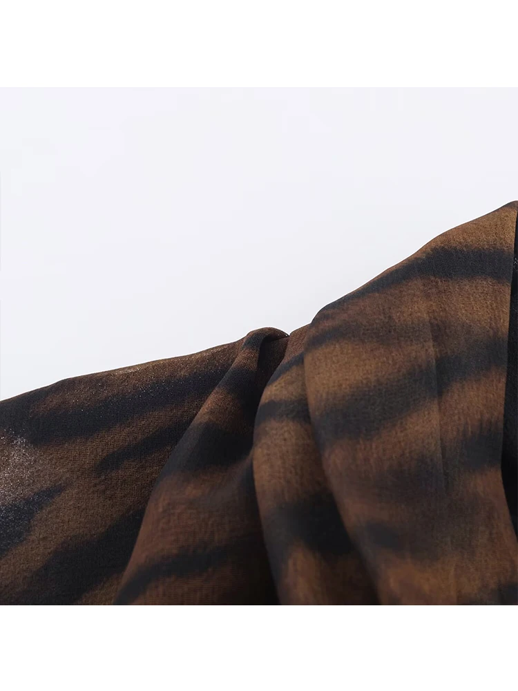 Women's Dress Sleeveless Short Dresses 2025 Woman Animal Print Backless Bow Knot Womens Dresses Street Sexy Party Dresses ﻿