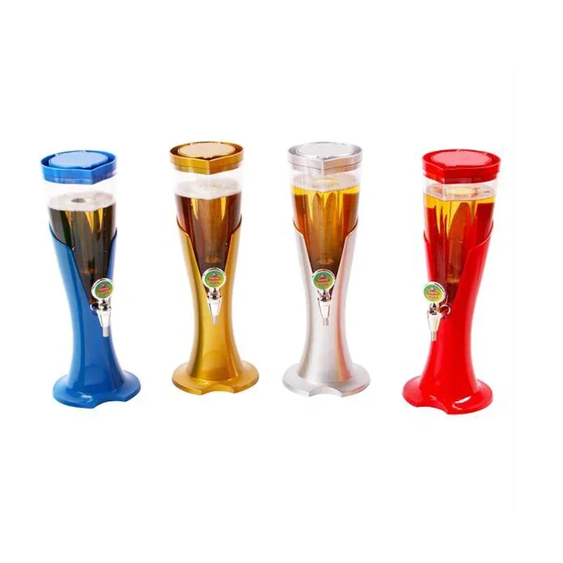 3 Liter Wine Cannon Wine Rack Beer Beverage Machine Cold Drink Machines Juice Container With Icicle Lights Party Bar Tools