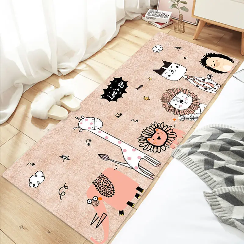 Cartoon Carpet for Bedroom Modern Children Carpet Floor Mats Washable Bath Mat Entrance Door Mat Kids Play Mat Kawaii Room Decor 4