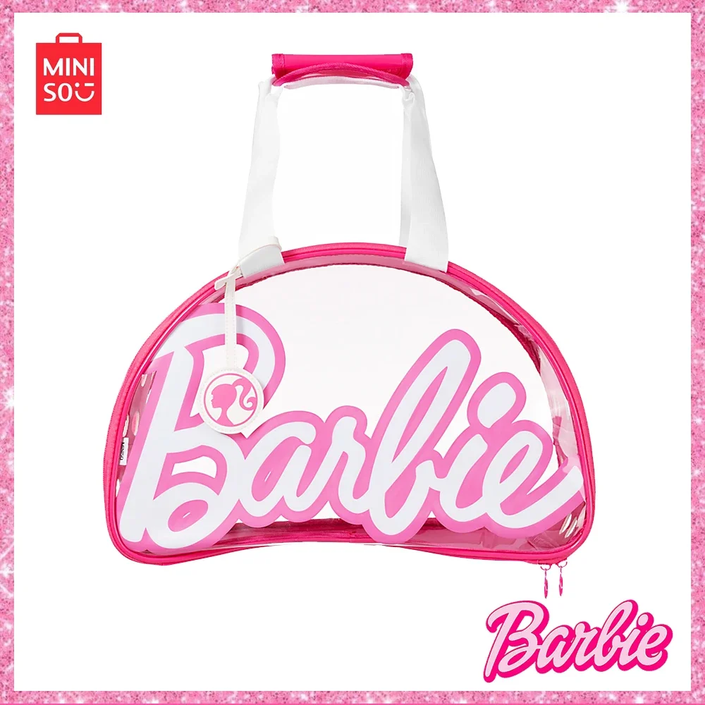 

Fashion Barbie Series Fashion Jelly Pet Kawaiir Miniso High Capacity Travel Storage Handbag Crossbody Bag Toy Girl Birthday Gift