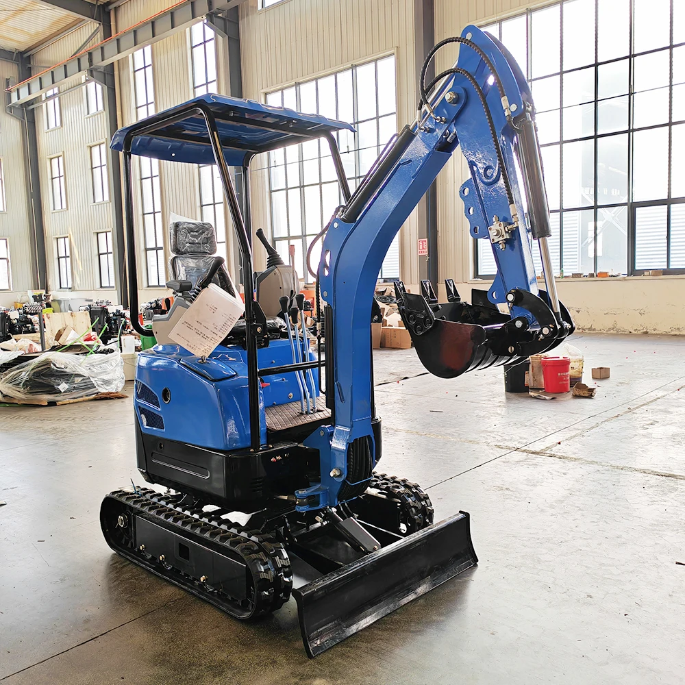 Marke】1,5-Tonnen-Minibagger CE Euro5 EPA Hydraulischer Raupenbagger Kleiner Bagger Schnelle Lieferung für Garten und Bauernhof