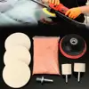 8Pcs/Set 4 OZ Cerium Oxide Powder Watch Glass Screen Windows Polishing Kit Cleaning Scratch Removal Polishing Backing Pad 1