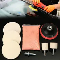 8Pcs/Set 4 OZ Cerium Oxide Powder Watch Glass Screen Windows Polishing Kit Cleaning Scratch Removal Polishing Backing Pad 1