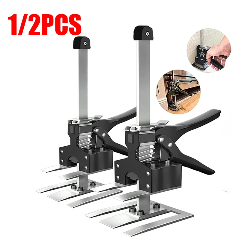 Cabinet Installation Jack 2 Pack, Labor Saving Hand Lifting Jack Tool,  Third Hand Tool, Lever Arm Lifter for Installing Cabinets, Ratcheting  Cargo