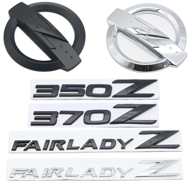 

3D Metal Car Emblem Badge Rear Trunk Door Side Decal Sticker For Nissan NISMO 370Z Fairlady Z Logo Letters Z3 Z34 Accessories