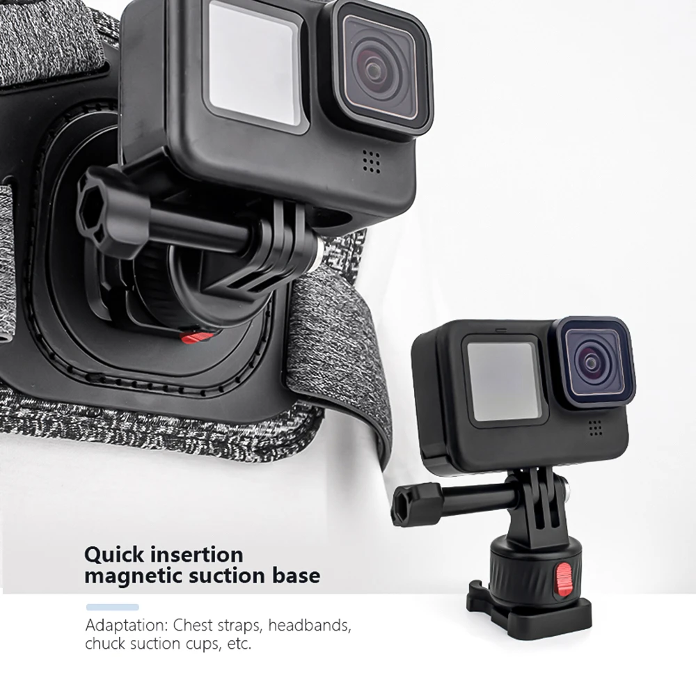 Magnetic Suction Adapter Tripod Adapter Quick Release Compatible with GoPro11/10/9/8/7 Insta 360 AKASO DJI Action Camera