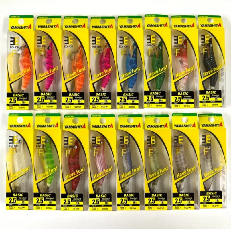 Fishing Lure YAMASHITA Super Glow EGI-OH 2.0-3.5 SQUID JIG WOODEN SHRIMP BAIT CUTTLEFISH OCTOPS