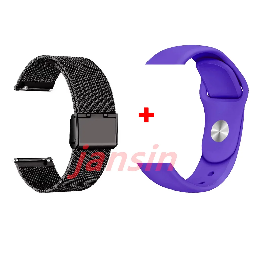 Dual-Pack Metal Watch Strap - 20mm/22mm Replacement Bands