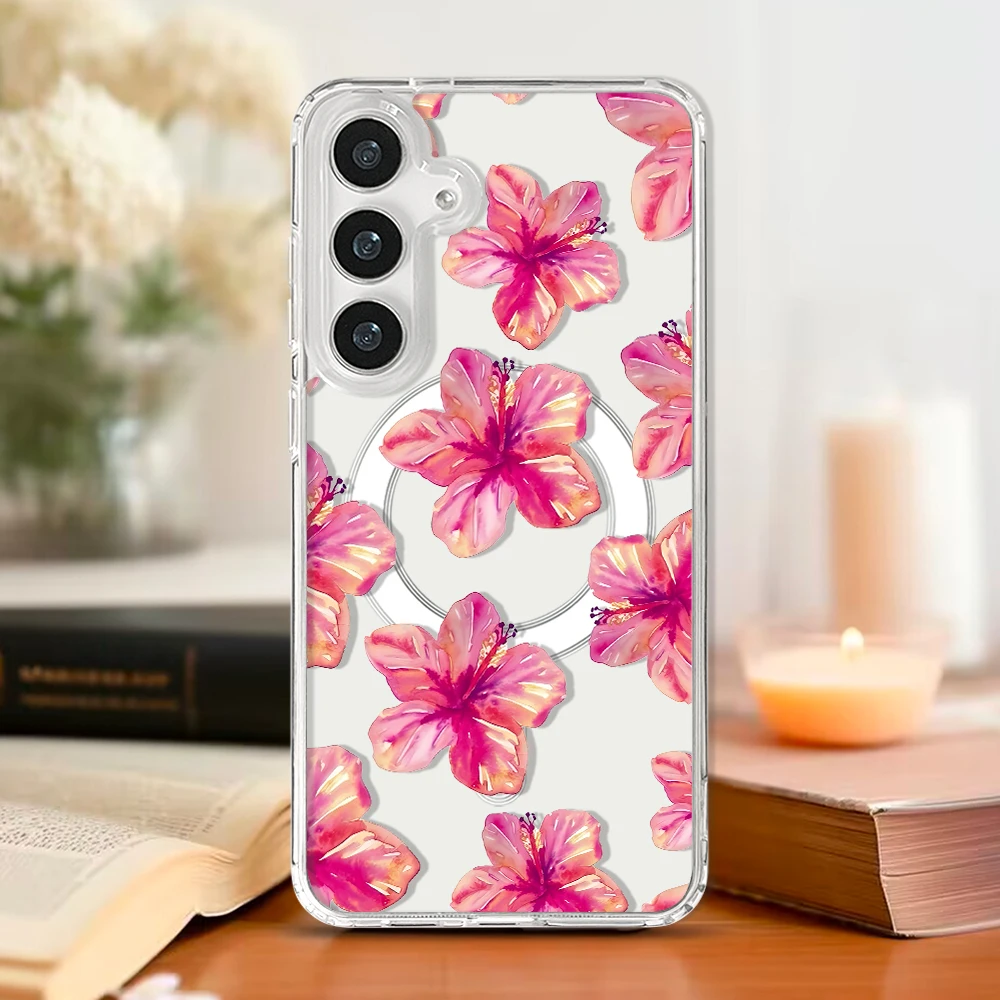 Summer Flowers Magnetic Phone Case – Stylish Floral Protective Cover