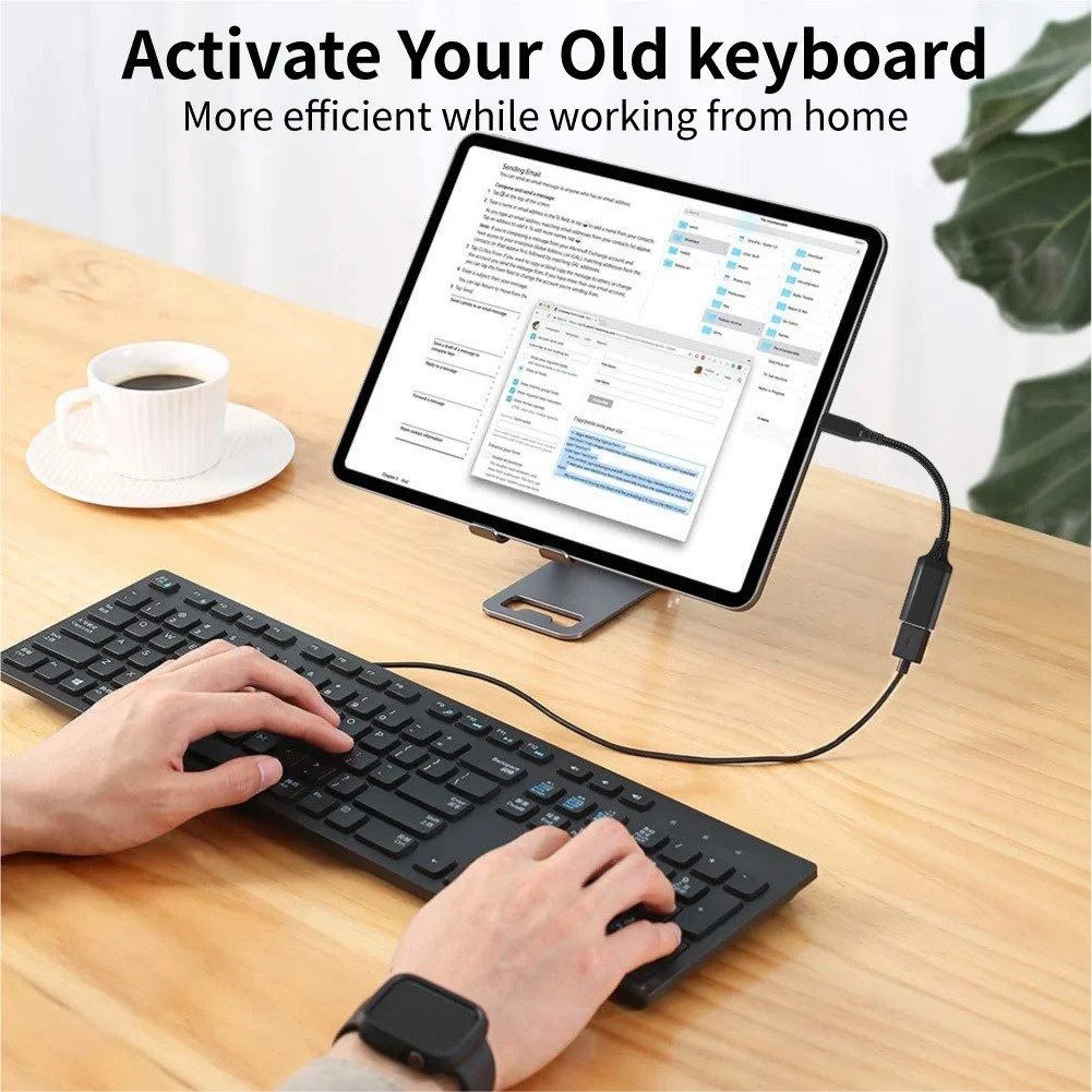 안드로이드 스마트폰 태블릿용 OTG 타입 C 케이블 USB C to USB 3.0 A 여성 어댑터 변환기