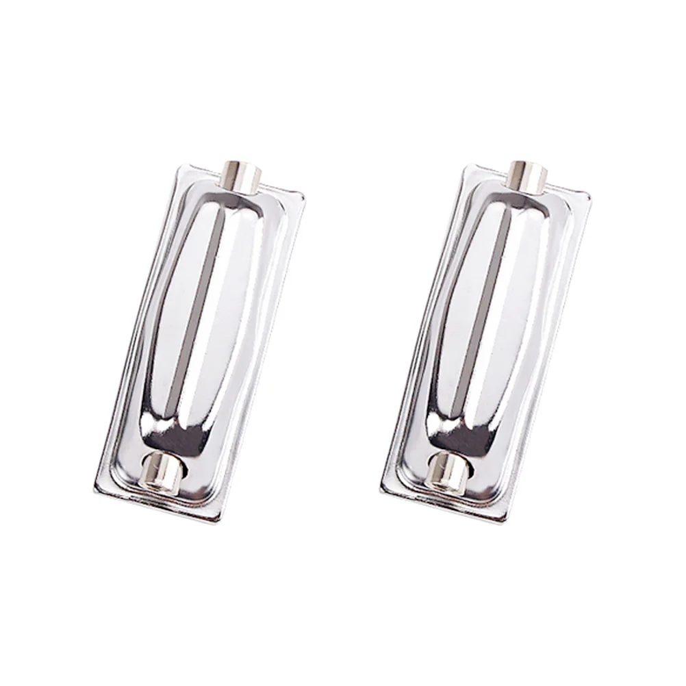 2 Pcs Drum Ear Iron Lug Hook Connector Metal Hooks Dual-end Lugs Snare Double-end
