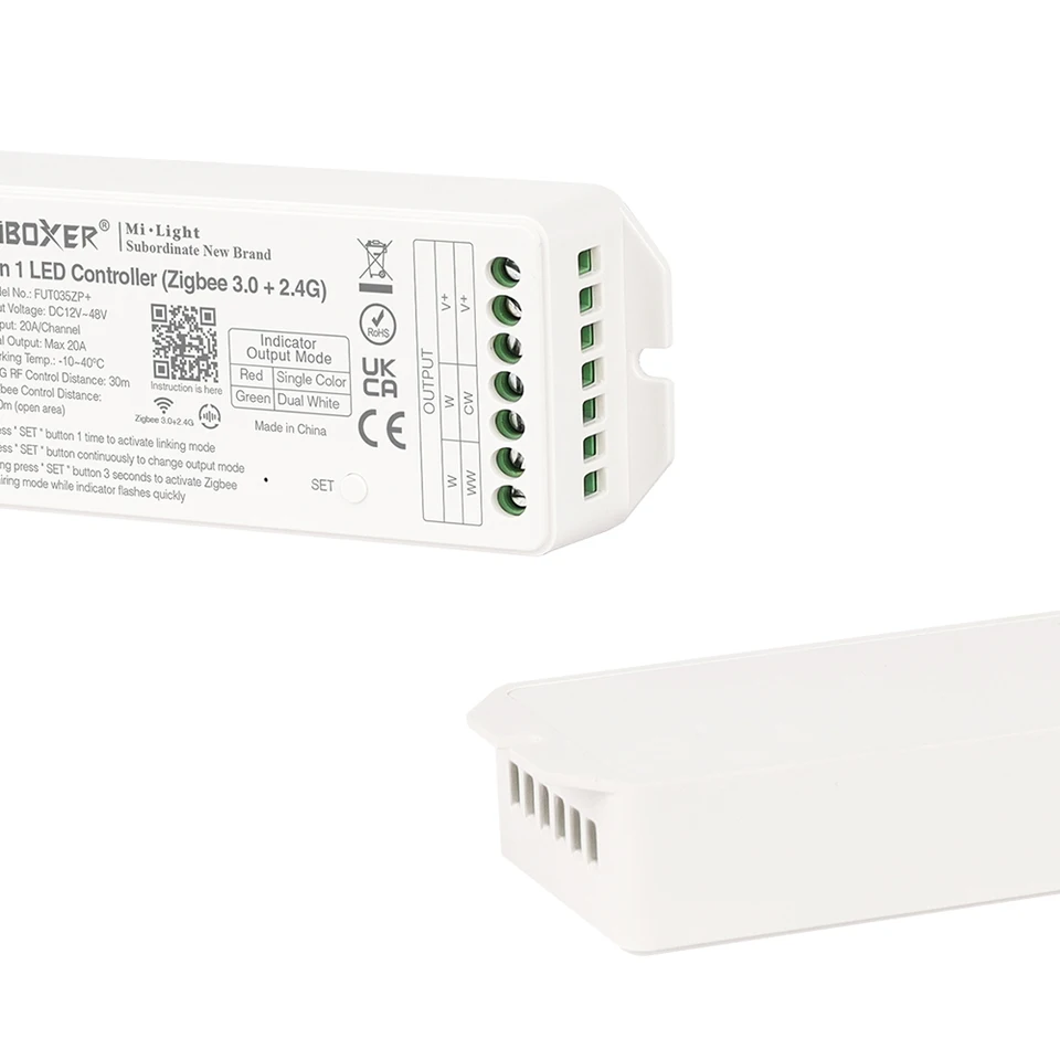 LIGHTEU, Miboxer 2.4G Doppia Striscia LED Bianca RF Telecomando Wireless Ricevitore Controller DC12-24V 10A, Fut022 - Foto 7