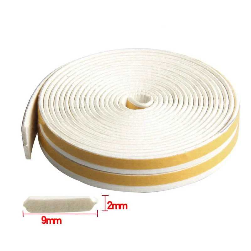 

Foam Sticky 9*2mm Self Adhesive Weather Roll 5m Draught Excluder Sealing Strip Seal Tape Rubber Window Door New