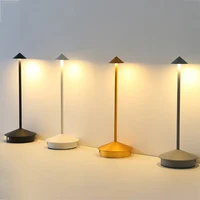 Rechargeable Table LED Lamp Touch Sensor Night Desk Lamp for Restaurant Hotel Bar Bedroom 3 Color Temperatures Stepless Dimming 1