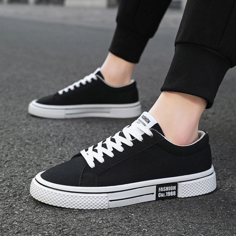 Hot Sale Fashion Red Canvas Shoes Men Classic Low-top Men's Canvas Sneakers Harajuku Hip Hop Skateboard Shoes Men Casual Sneaker 6