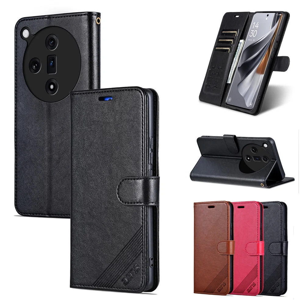 Per Oppo Find X7 Cover Case Portafoglio Pu Leather Phone Card Cases Soft Tpu Book Flip Per Oppo Find X7 Custodie Per Telefoni