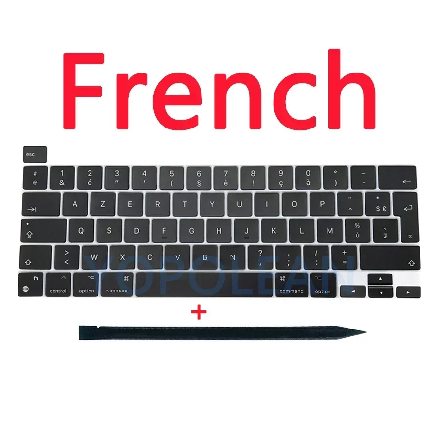 Keyboard Keycap For Macbook Pro 13" M1 M2 A2338 Keycaps Keys Key Cap US UK Russain French Spain Late EMC 3578