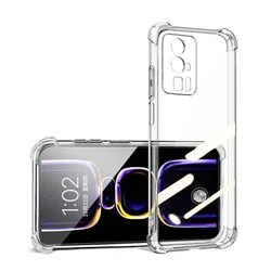 Clear Shockproof Silicone Soft Ultra-Thin Luxury Back Cover Case for POCO F4 GT (Clear)