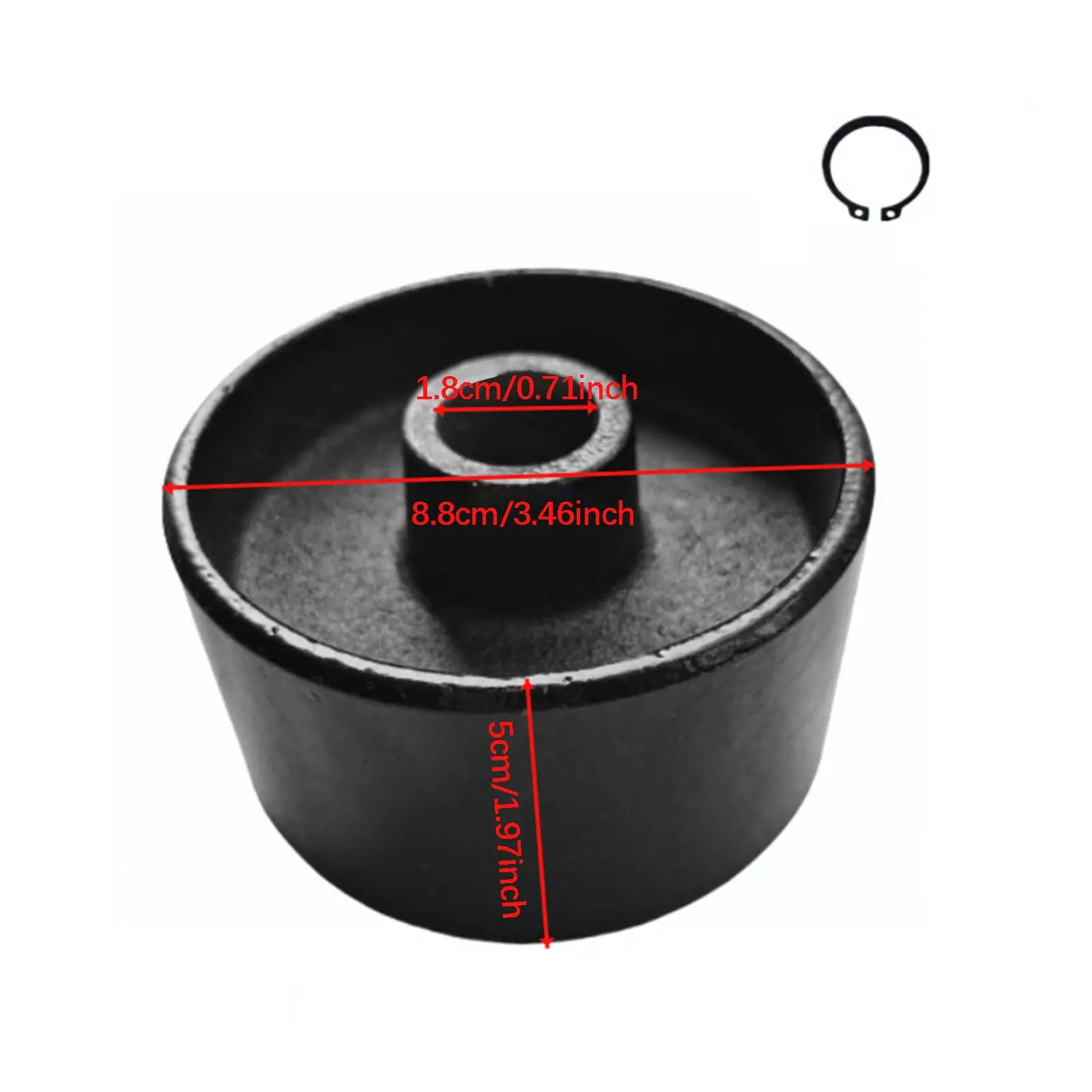 Universal Hydraulic Jack Front Wheels Metal Caster Auto Accessories Replacement for 3 Ton 4 Ton Horizontal Floor Jack