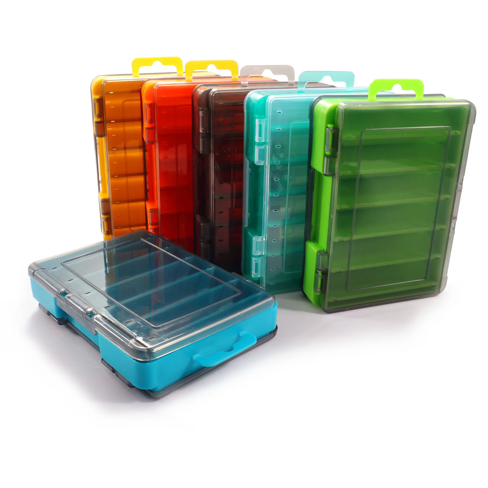 Fishing Tackle Boxes Lure Storage Double Sided Open Case Compartments  Container Baits Gear Carp Accesorios Pesca Tool Box