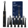 Sejoy Electric Toothbrush 5 Modes USB Rechargeable 12 Replacement Toothbrush Heads  Adult Ultrasonic Teeth Cleaning 1