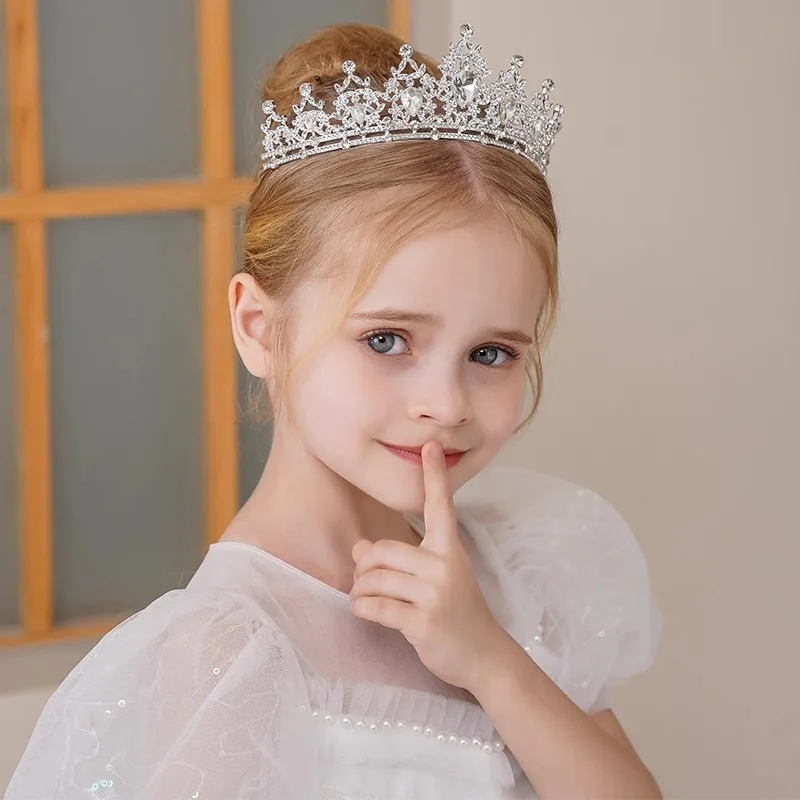 Children's Princess Crown Crystal Tiara Girls Hair