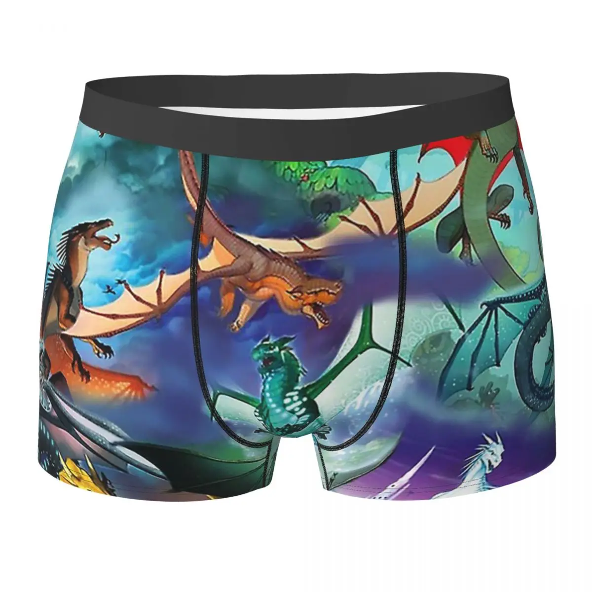 

Boxer Underpants Shorts Wing Of Fire All Dragon Pattern Background Panties Men Soft Underwear for Homme Man Boyfriend Gift