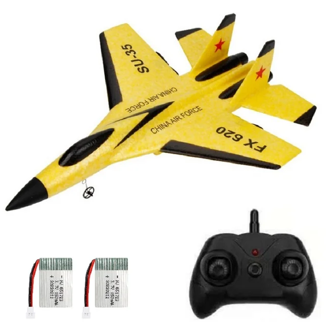 RC Plane SU35 2.4G With LED Lights Aircraft Remote Control Flying Model Glider Airplane SU-35 EPP Foam Toys For Children Gifts 3