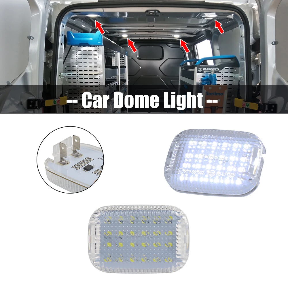 Luce A Cupola Per Area Di Carico Del Carico Di Cortesia Della Cabina Interna A Led Bianca Per Transit 2014-2024 Transit 150/250/350/350 Hd Van Transit