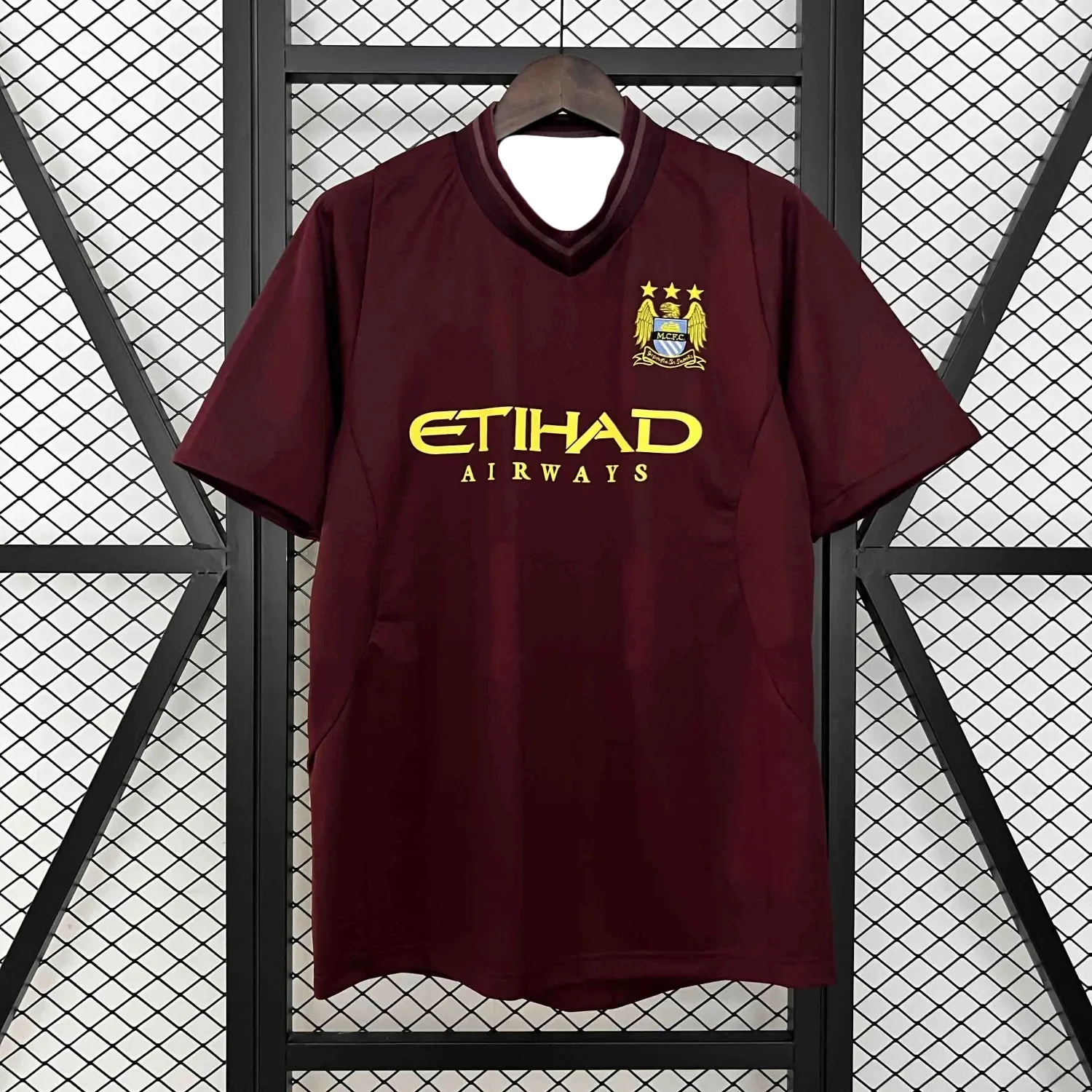 13-14 Manchester City Away Retro Jersey /3D Printed T-shirt