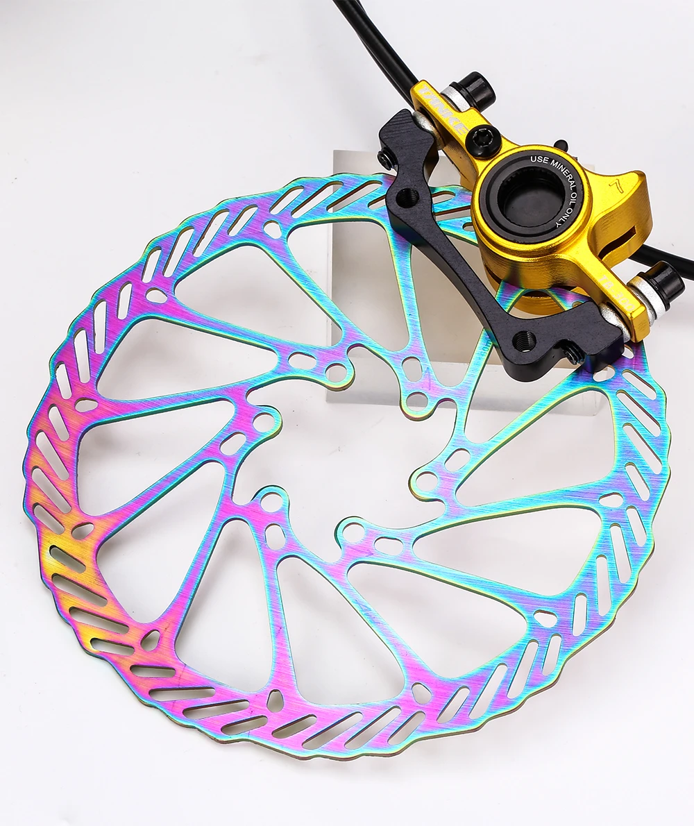 TANKE MTB Fahrrad-Scheibenbremsscheibe aus Edelstahl 160mm 180mm 203mm 6-Loch-Nabenmontage Fahrradteile 1,8mm Verstärkte Fahrrad-Scheibenbremse – Detail 9
