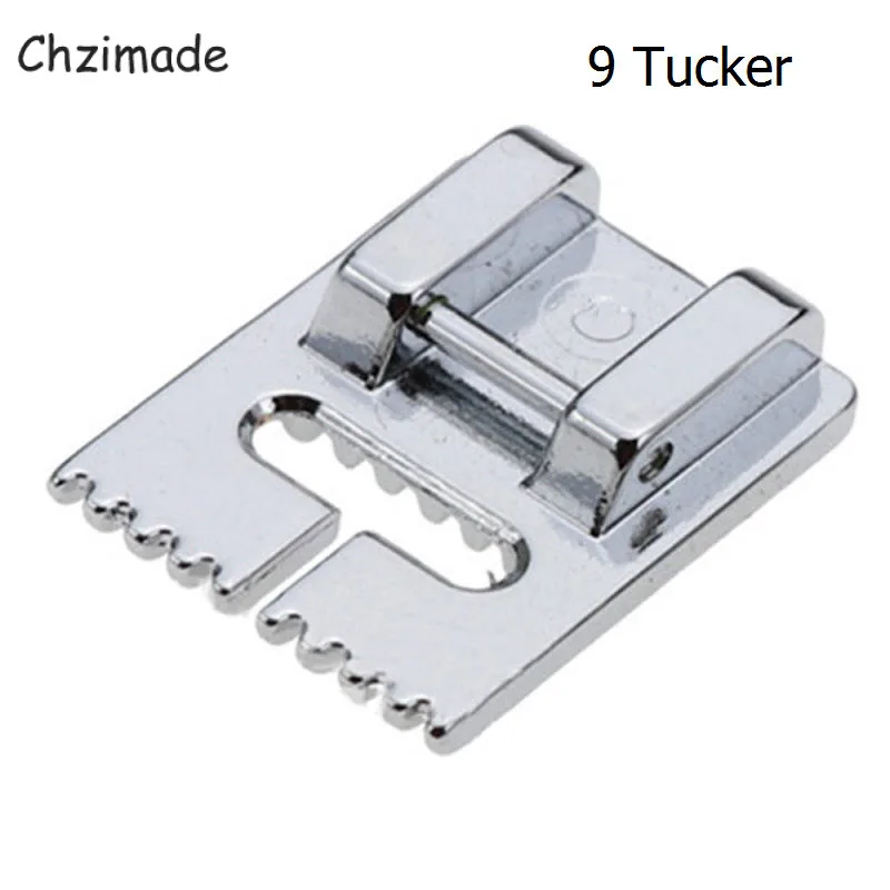 Chzimade Sewing Machine Ruler Regular Presser Foot Magnet Seam Guide Presser Foot Fine Tucker Gauge Diy Sewing Machine Tools 