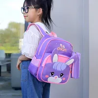 Baby Children School Bags For Kids Knapsack Cartoon Animal Baby Backpacks Kindergarten Schoolbag Girls Double Shoulders Bag 5