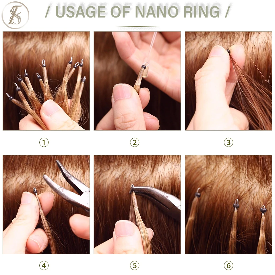 TESS Nano Rings Hair Extensions Human Hair Micro Link 1g/strand Micro Bead 20inch 50pcs Keratin Capsule Straight Natural Blonde human hair extensions