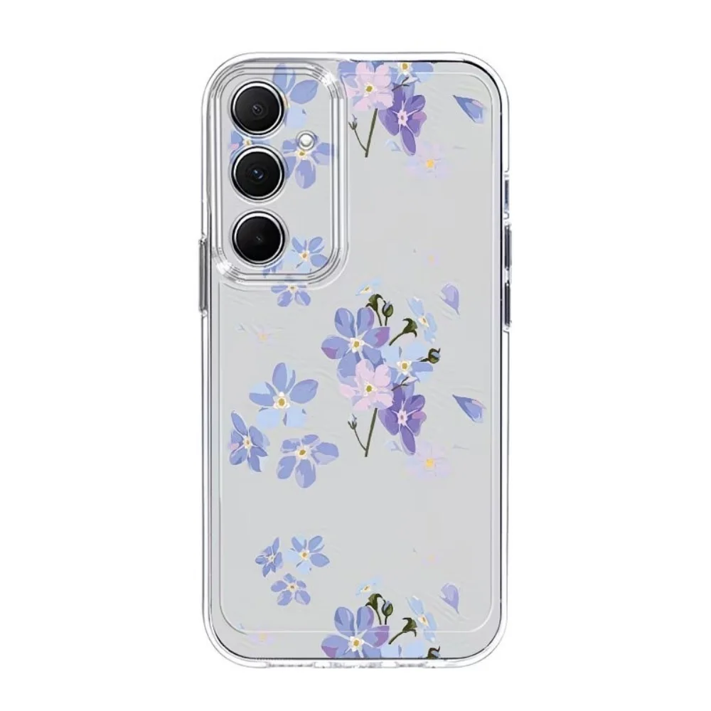 Watercolor Floral Clear Soft Anti-Fall Phone Case TPU Cover