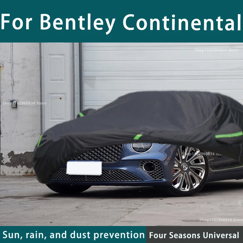 Per Bentley Continental Full Car Covers Outdoor Uv Protezione Solare Polvere Pioggia Neve Protettiva Anti-Grandine Copertura Auto Nera