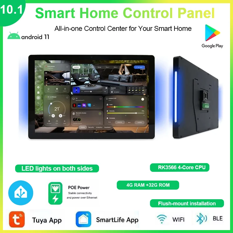Smart Home Control Panel 10.1-inch 32GB Android