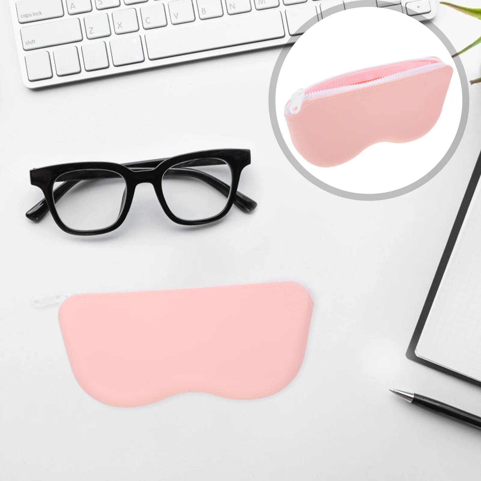 

Glasses Bag Eyeglass Cases Water-proof Sunglasses Travel Silica Gel Eyeglasses Man