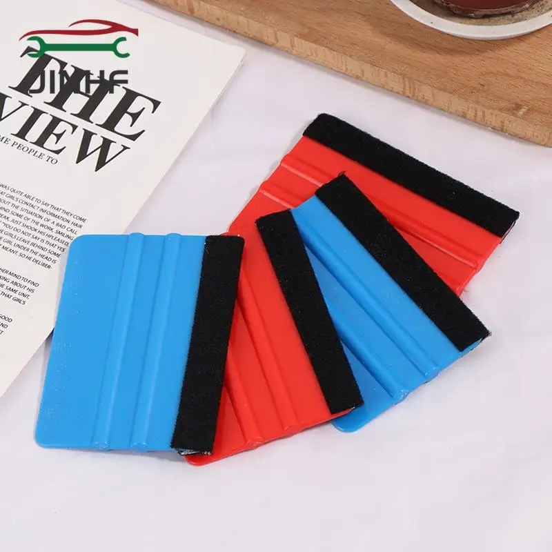 2pcs Vinyl Wrap Car Film Install Squeegee Carbon Fiber Wrapping Tool Auto Foil Window Tint Scraper Household Car Cleaning Tool
