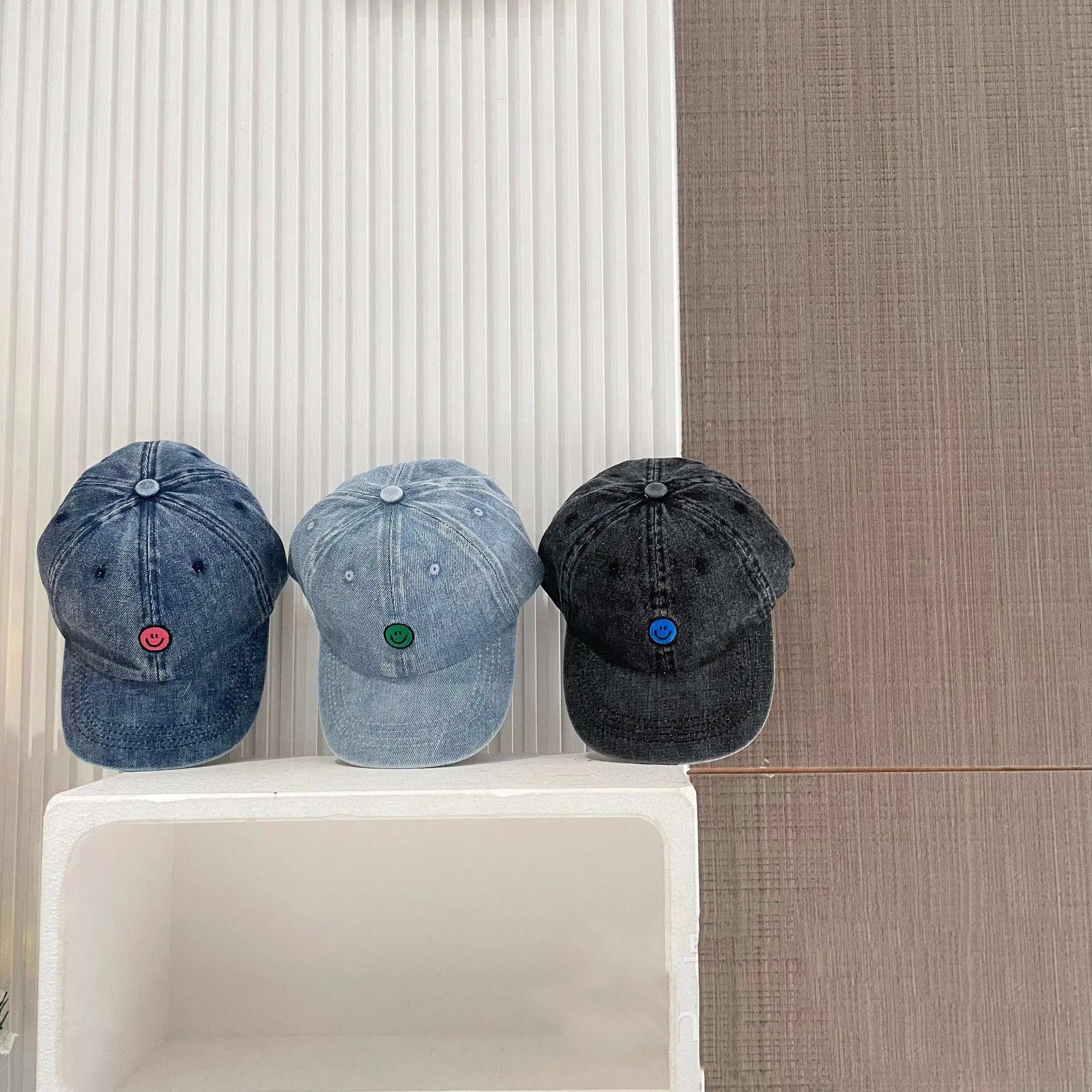 Korea Style Denim Baby Baseball Caps Embroidery Children Peaked Caps Boy Baseball Hat Summer Kids Sun Hat