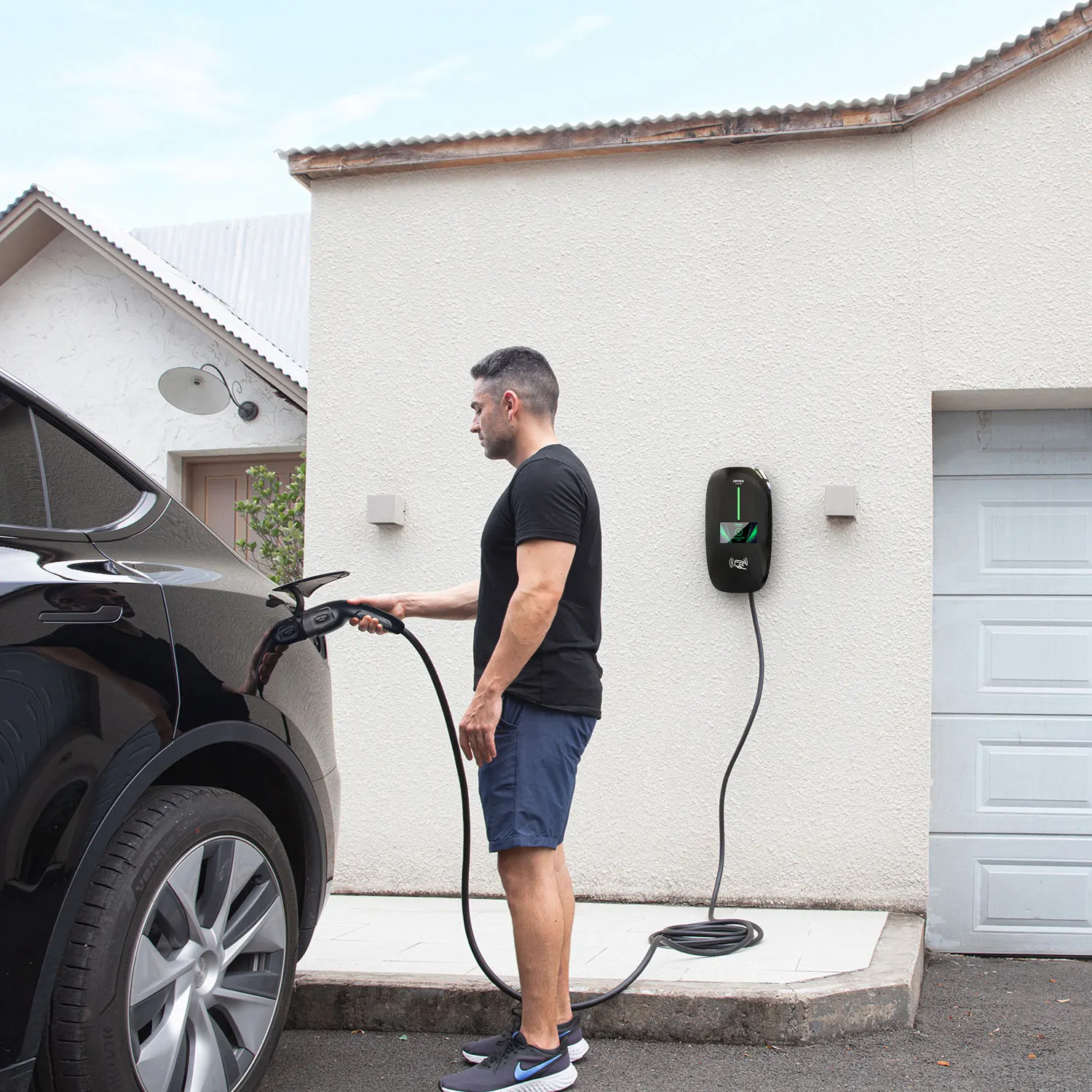 Car Charger EV Charging Cable New Energy Vehicle Parts GB/T 7.6kw 11kw 22kw EV 16A AC Charging Station For Electric Car Charger