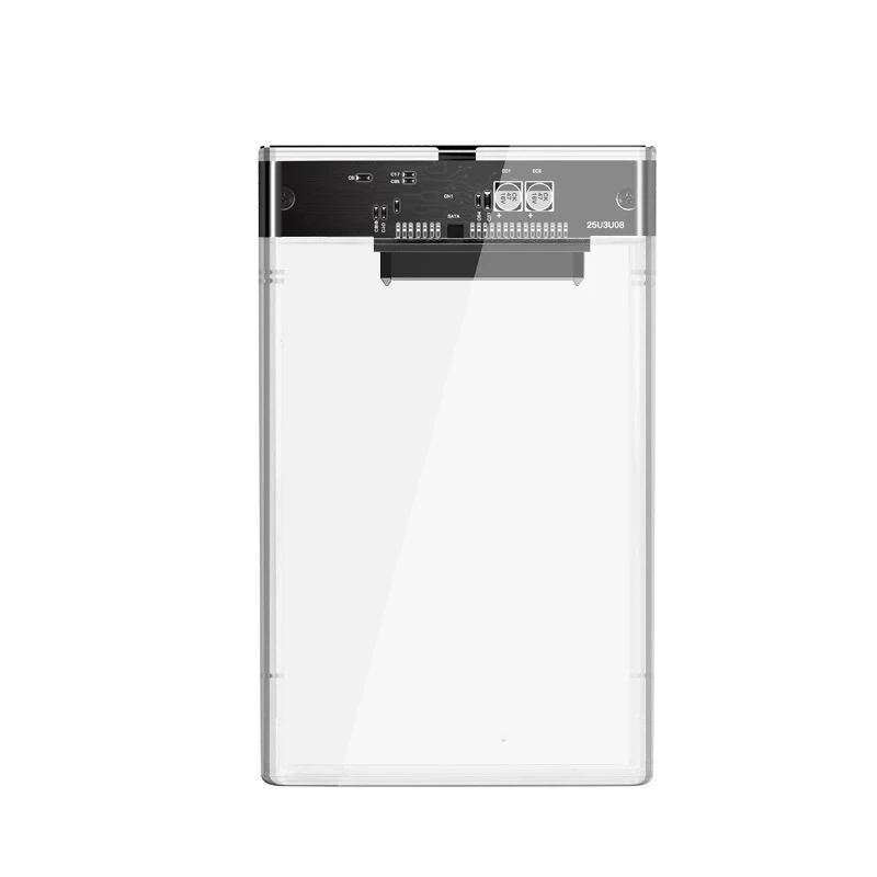 UTHAI TM05 Type-C Transparent Box HDD Enclosure 3.1 Notebook 2.5 Inch SSD Solid State Mechanical Mobile Hard Disk Box USB3.1 — view 4