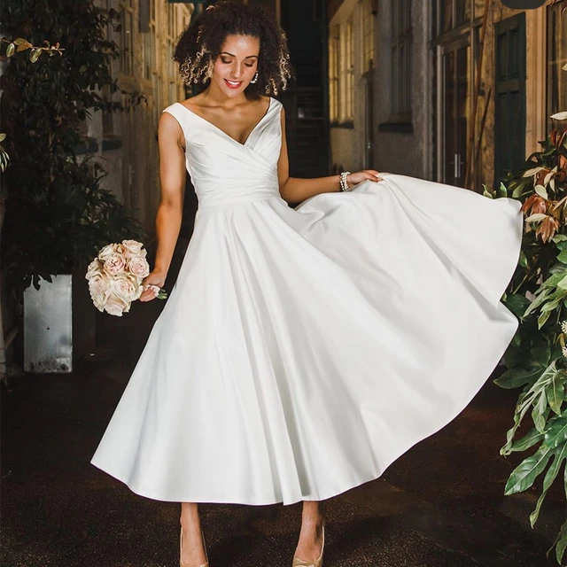 Light ivory Short Wedding Dress Tofa with Huge Bow – Olivia Bottega