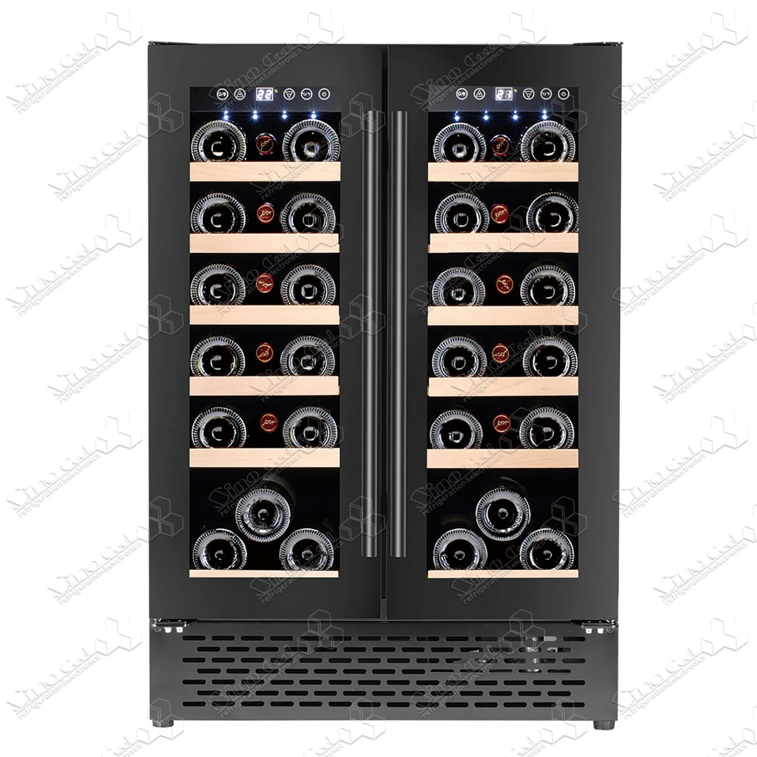 

Customized wine fridge dual zone wine refrigerator dual zone wine chiller fridge