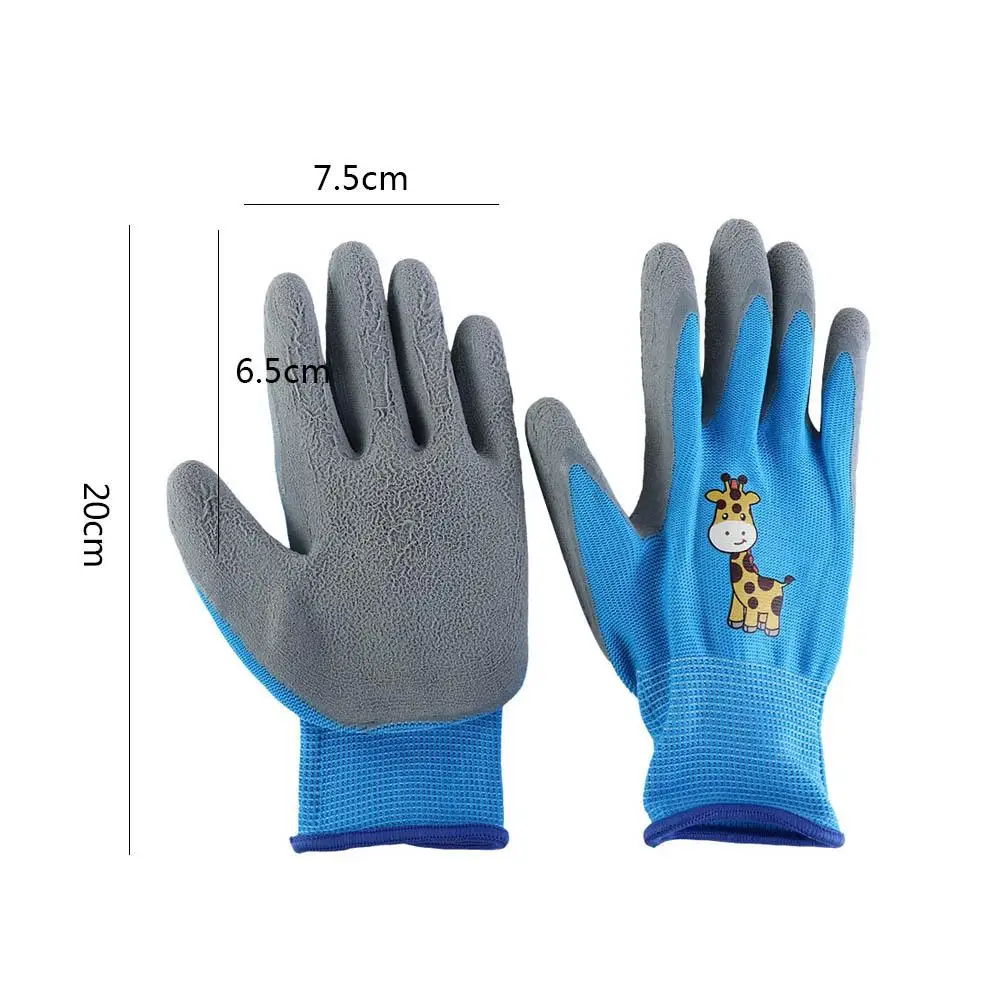 Non-Slip Gardening Gloves Safety Durable Breathable Work Gloves Protector Children Protective Gloves Kids 6