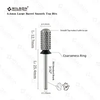 WILSON Large Barrel Smooth Top Bits Nail drill bits Remove gel carbide Manicure tool Nail accessories  Hot sale Free shipping 2